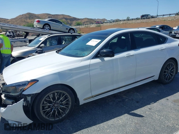 2019 Genesis G80 Sport with VIN KMTFN4JB5KU326120, listed as a IAAI auction lot 42317184 with 35,794 mi miles and . Bid and sale history available at DreamBid. Image 15.