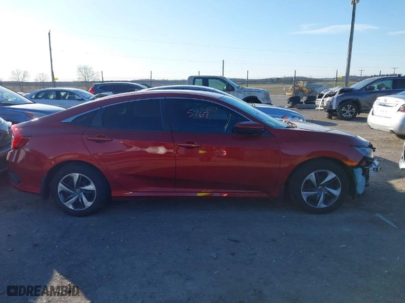 2020 Honda Civic Sedan LX with VIN 19XFC2F62LE016379, listed as a IAAI auction lot 41865767 with 48,157 mi miles. Bid and sale history available at carsss.com. Image 13.