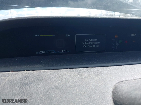 2016 Toyota Prius Four with VIN JTDKARFU8G3007050, listed as a IAAI auction lot 41876386 with 267,553 mi miles. Bid and sale history available at carsss.com. Image 7.