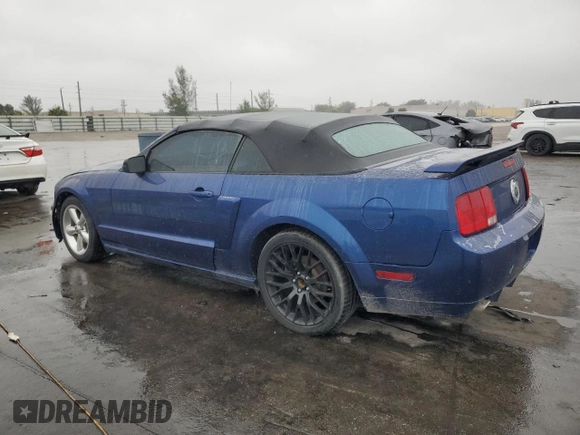 2007 Ford Mustang GT Deluxe with VIN 1ZVFT85H275365353, listed as a Copart auction lot 42509375 with 154,153 mi miles and Salvage Title. Bid and sale history available at DreamBid. Image 2.