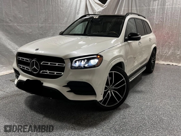 2021 Mercedes-Benz GLS 580 with VIN 4JGFF8GEXMA393297, listed as a Copart auction lot 66509815 with 30,008 mi miles and Clean title. Bid and sale history available at DreamBid. Image 2.