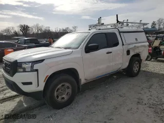 2024 Nissan Frontier S with VIN 1N6ED1CM7RN639682, listed as a Copart auction lot 45129225 with 9,151 mi miles and Salvage Title. Bid and sale history available at carsss.com. Image 1.