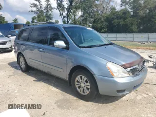 2012 Kia Sedona LX with VIN KNDMG4C72C6498832, listed as a Copart auction lot 78017424 with 167,289 mi miles and Salvage Title. Bid and sale history available at carsss.com. Image 4.