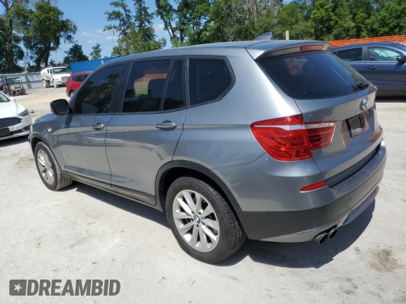 2013 BMW X3 xDrive28i with VIN 5UXWX9C54D0D05185, listed as a Copart auction lot 55397885 with 126,799 mi miles and Clean Title. Bid and sale history available at DreamBid. Image 2.
