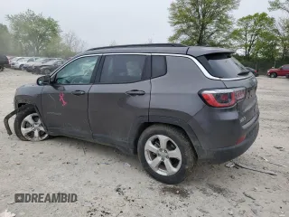 2018 Jeep Compass Latitude with VIN 3C4NJCBB8JT287353, listed as a Copart auction lot 56069635 with 92,719 mi miles and Salvage title. Bid and sale history available at DreamBid. Image 2.