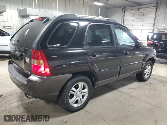 2005 Kia Sportage LX with VIN KNDJF723557033271, listed as a Copart auction lot 84699134 with 182,798 mi miles and Non Repairable. Bid and sale history available at carsss.com. Image 3.