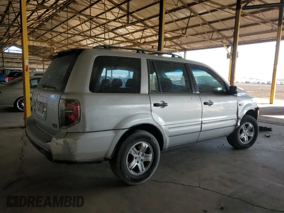 2006 Honda Pilot LX with VIN 5FNYF281X6B036928, listed as a Copart auction lot 46869695 with 165,249 mi miles and Salvage title. Bid and sale history available at DreamBid. Image 3.