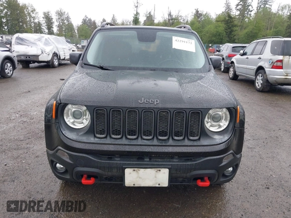 2017 Jeep Renegade Deserthawk with VIN ZACCJBCB3HPF49135, listed as a IAAI auction lot 42291172 with 162,356 mi miles and . Bid and sale history available at DreamBid. Image 12.