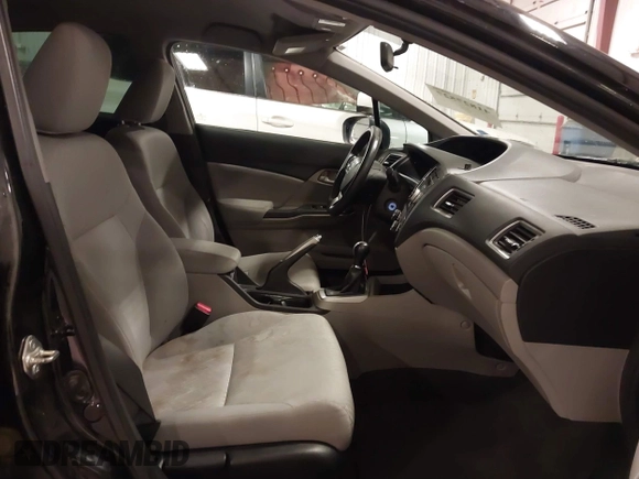 2015 Honda Civic Sedan LX with VIN 19XFB2E52FE025406, listed as a IAAI auction lot 41827527 with 186,485 mi miles. Bid and sale history available at carsss.com. Image 5.