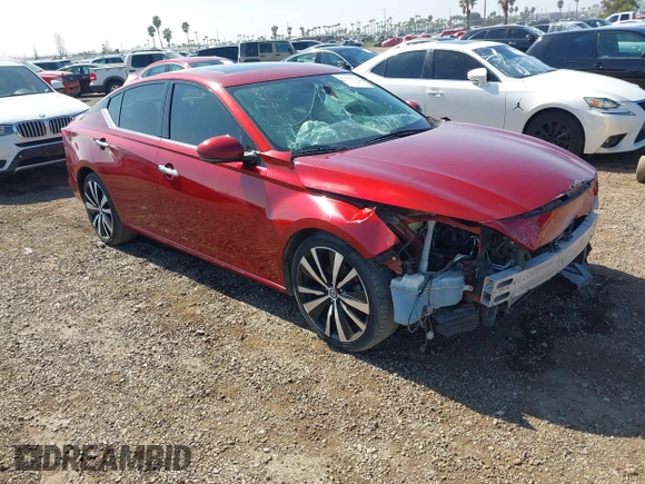 2019 Nissan Altima 2.5 Platinum with VIN 1N4BL4FV7KC117575, listed as a IAAI auction lot 41573528 with 71,665 mi miles. Bid and sale history available at carsss.com. Image 1.