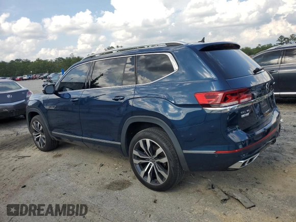 2023 Volkswagen Atlas SEL Premium R-Line with VIN 1V2FR2CA3PC509670, listed as a Copart auction lot 58754925 with 74,874 mi miles and Salvage title. Bid and sale history available at DreamBid. Image 2.