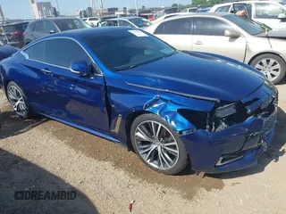 2018 Infiniti Q60 Luxe with VIN JN1EV7EL7JM391101, listed as a IAAI auction lot 42495015 with 72,867 mi miles and . Bid and sale history available at DreamBid. Image 1.