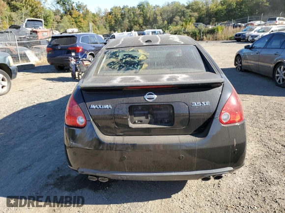 2008 Nissan Maxima 3.5 SE with VIN 1N4BA41E48C827541, listed as a Copart auction lot 76682744 with 0 mi miles and Salvage Title. Bid and sale history available at carsss.com. Image 6.