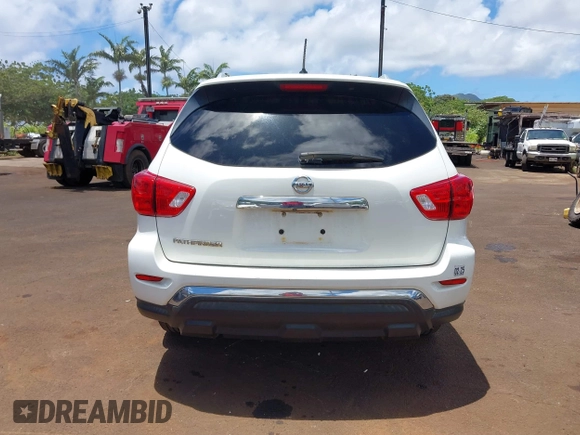 2017 Nissan Pathfinder S with VIN 5N1DR2MN3HC603281, listed as a IAAI auction lot 39728416 with 75,381 mi miles and . Bid and sale history available at DreamBid. Image 16.