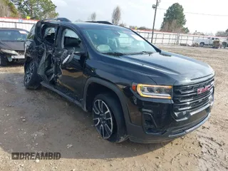 2021 GMC Acadia SLT with VIN 1GKKNML46MZ181983, listed as a IAAI auction lot 41466631 with 122,498 mi miles. Bid and sale history available at carsss.com. Image 1.