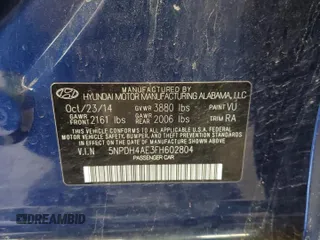 2015 Hyundai Elantra SE with VIN 5NPDH4AE3FH602804, listed as a Copart auction lot 62025025 with 230,419 mi miles and Clean title. Bid and sale history available at DreamBid. Image 13.
