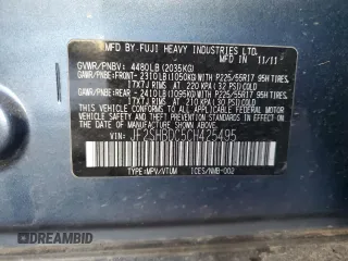 2012 Subaru Forester X Premium with VIN JF2SHBDC5CH425495, listed as a Copart auction lot 87422074 with Not Provided miles and Salvage Title. Bid and sale history available at DreamBid. Image 13.