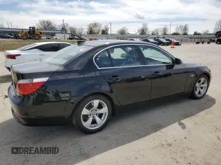 2007 BMW 5 Series 525i with VIN WBANE53577CY08041, listed as a Copart auction lot 50399925 with Not Provided miles and Salvage Title. Bid and sale history available at carsss.com. Image 3.