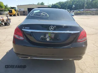 2017 Mercedes-Benz C 300 with VIN 55SWF4JB8HU206081, listed as a Copart auction lot 62146455 with Not provided miles and Clean title. Bid and sale history available at DreamBid. Image 6.