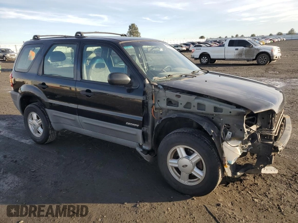 2001 Ford Escape XLS with VIN 1FMYU02101KE82516, listed as a Copart auction lot 46163255 with 190,989 mi miles and Salvage Title. Bid and sale history available at carsss.com. Image 4.