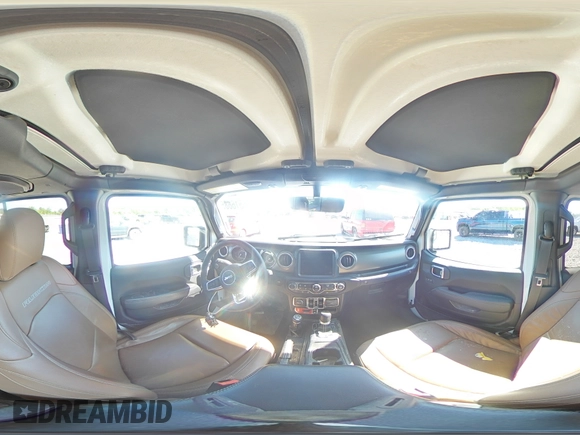 2023 Jeep Gladiator Rubicon with VIN 1C6JJTBG9PL546437, listed as a Copart auction lot 55516685 with 14,106 mi miles and Salvage title. Bid and sale history available at DreamBid. Image 14.