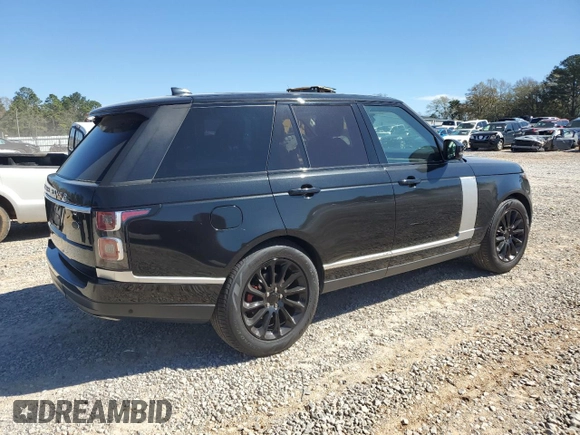 2018 Land Rover Range Rover HSE with VIN SALGS2RK1JA383444, listed as a Copart auction lot 48843825 with 186,706 mi miles and Clean title. Bid and sale history available at DreamBid. Image 3.
