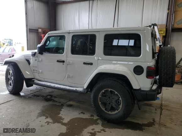 2024 Jeep Wrangler 4xe Sahara with VIN 1C4RJXP60RW198614, listed as a Copart auction lot 47221995 with 2,250 mi miles and Salvage Title. Bid and sale history available at carsss.com. Image 2.