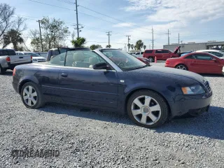 2004 Audi A4 1.8T with VIN WAUAC48H14K007141, listed as a Copart auction lot 89247185 with 122,255 mi miles and Salvage Title. Bid and sale history available at carsss.com. Image 4.