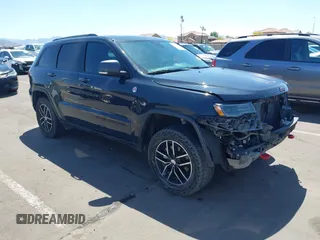 2017 Jeep Grand Cherokee Trailhawk with VIN 1C4RJFLG5HC845369, listed as a IAAI auction lot 42099858 with 139,484 mi miles and . Bid and sale history available at DreamBid. Image 1.