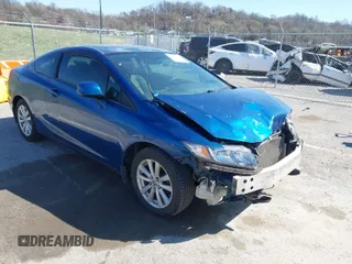 2012 Honda Civic Cpe EX with VIN 2HGFG3B81CH507405, listed as a IAAI auction lot 41845335 with 294,286 mi miles. Bid and sale history available at carsss.com. Image 1.