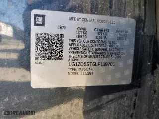 2020 Chevrolet Malibu LT with VIN 1G1ZD5ST6LF119701, listed as a Copart auction lot 46706865 with 114,650 mi miles and Salvage Title. Bid and sale history available at carsss.com. Image 12.