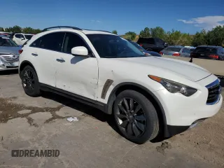 2013 Infiniti FX with VIN JN8CS1MW3DM173316, listed as a Copart auction lot 67945984 with 92,495 mi miles and Salvage Title. Bid and sale history available at DreamBid. Image 4.
