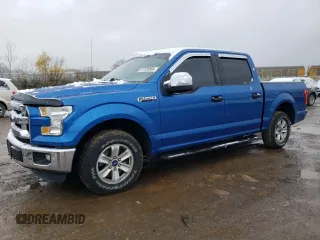 2015 Ford F-150 XLT with VIN 1FTEW1C85FFB63793, listed as a Copart auction lot 45344125 with 76,905 mi miles and Salvage Title. Bid and sale history available at carsss.com. Image 1.