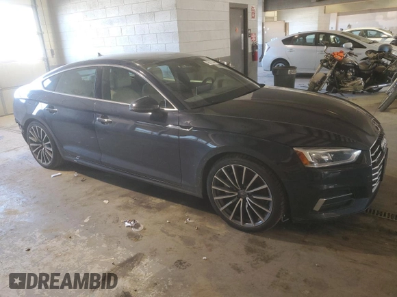 2018 Audi A5 Sportback Premium Plus with VIN WAUBNCF54JA112002, listed as a Copart auction lot 42905344 with 63,822 mi miles. Bid and sale history available at carsss.com. Image 4.