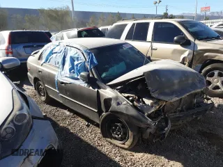 2002 Hyundai Accent GL with VIN KMHCG45C92U305295, listed as a Copart auction lot 43836105 with 92,435 mi miles and Non Repairable. Bid and sale history available at carsss.com. Image 4.