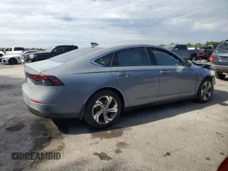 2025 Honda Accord Touring with VIN 1HGCY2F84SA004274, listed as a Copart auction lot 55916415 with 5,285 mi miles and Salvage title. Bid and sale history available at DreamBid. Image 3.