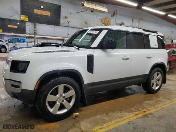 2024 Land Rover Defender S with VIN SALEJ7EX4R2283949, listed as a Copart auction lot 83841744 with 9,824 mi miles and Salvage Title. Bid and sale history available at carsss.com. Image 1.