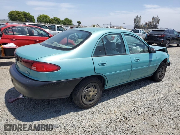1999 Ford Escort LX with VIN 1FAFP10P6XW196483, listed as a Copart auction lot 59215635 with 74,859 mi miles and Salvage title. Bid and sale history available at DreamBid. Image 3.