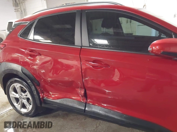 2022 Hyundai Kona SEL with VIN KM8K32AB7NU891234, listed as a IAAI auction lot 41329880 with 20,486 mi miles. Bid and sale history available at carsss.com. Image 6.