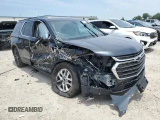 2021 Chevrolet Traverse LT Cloth with VIN 1GNERGKW7MJ187797, listed as a Copart auction lot 60596595 with 39,508 mi miles and Salvage title. Bid and sale history available at DreamBid. Image 4.