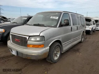 2005 GMC Savana Cargo Van YF7 Upfitter with VIN 1GDFH15T351130346, listed as a Copart auction lot 48831065 with 212,465 mi miles and Clean Title. Bid and sale history available at carsss.com. Image 1.