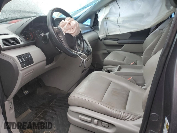 2015 Honda Odyssey EX-L with VIN 5FNRL5H64FB051046, listed as a Copart auction lot 50446525 with 152,983 mi miles and Salvage Title. Bid and sale history available at DreamBid. Image 7.