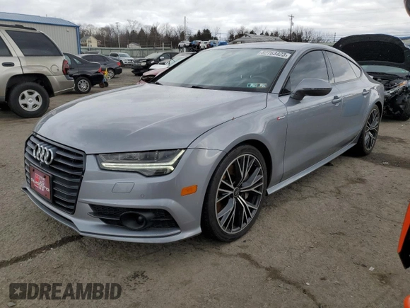2017 Audi A7 Prestige with VIN WAU22AFC7HN049024, listed as a Copart auction lot 82763423 with 53,322 mi miles. Bid and sale history available at carsss.com. Image 1.