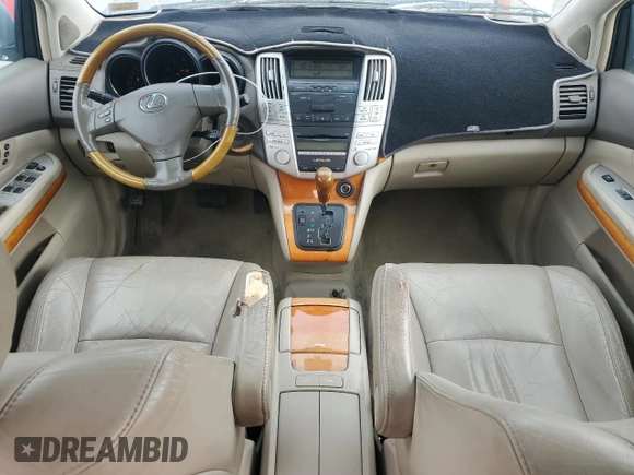 2009 Lexus RX 350 with VIN 2T2GK31U29C069945, listed as a Copart auction lot 49680185 with 248,237 mi miles and Salvage Title. Bid and sale history available at DreamBid. Image 8.