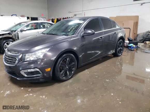 2015 Chevrolet Cruze LT with VIN 1G1PE5SBXF7143946, listed as a Copart auction lot 49836965 with 166,079 mi miles and Clean Title. Bid and sale history available at carsss.com. Image 1.