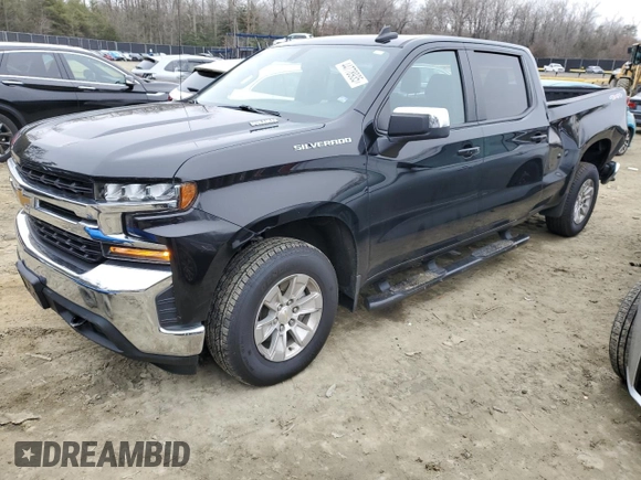 2021 Chevrolet Silverado 1500 LT z VIN 1GCUYDET1MZ201475, wystawiony jako Copart lot #44778935 z przebiegiem 55 109 mil mil oraz Szkoda całkowita • Salvage title. Historia ofert i sprzedaży dostępna na DreamBid. Obrazek 1.