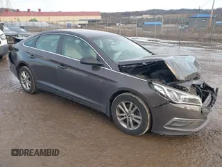 2015 Hyundai Sonata SE z VIN 5NPE24AF5FH184549, wystawiony jako IAAI lot #41132530 z przebiegiem 123 031 mil mil oraz . Historia ofert i sprzedaży dostępna na DreamBid. Obrazek 1.