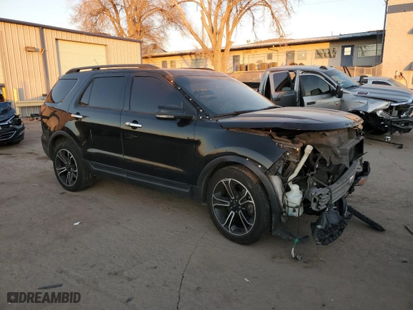 2013 Ford Explorer Sport with VIN 1FM5K8GT6DGC24722, listed as a Copart auction lot 85824694 with 0 mi miles and Salvage Title. Bid and sale history available at carsss.com. Image 4.