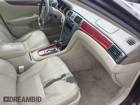 2004 Lexus ES 350 with VIN JTHBA30G245035134, listed as a IAAI auction lot 42197303 with 191,359 mi miles and . Bid and sale history available at DreamBid. Image 5.