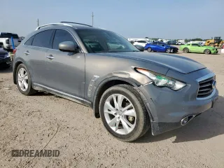 2013 Infiniti FX with VIN JN8CS1MW5DM172149, listed as a Copart auction lot 62589785 with 154,961 mi miles and Salvage title. Bid and sale history available at DreamBid. Image 4.